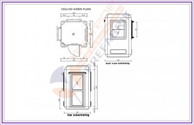 150 X 150 BOŞ KABİN
