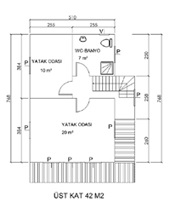 100 m2 lik Çift Katlı Yapı Tıklayın