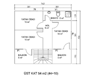 108 m2 lik Çift Katlı Yapı Tıklayın