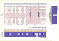 181 m2 lik Yemekhane Prefabrik Yapı