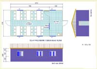 52 m2 lik Yemekhane Prefabrik Yapı