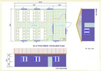 65 m2 lik Yemekhane Prefabrik Yapı